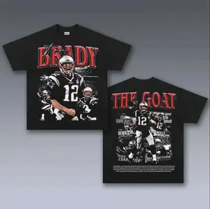 Youth & Adult VINTAGE TEE #TOM_BRADYY, Retro 90s American Football Bootleg T-Shirt, Heavyweight Graphic Tee, Vintage Y2K Round Neck Tee, Game Day T-Shirt