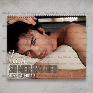 Ian Somerhalder Calendar, Damon Salvatore 2026 Wall Calendar, Vampire Diaries Fan Gift, Celebrity Crush Merch, Holiday Calendar