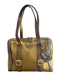 Pre-owned PRADA Nylon tote bags Prada. Brown Handbag #1918