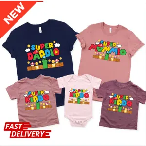 Super Daddio Game Shirt,New Dad Shirt,Super Mommio Shirt,Father's Day Shirt,Super Kiddio Shirt,Gift for Dad,Family Matching Shirt