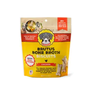 Brutus Broth Biscuits - Chicken (New Formula!) Pet Supplies