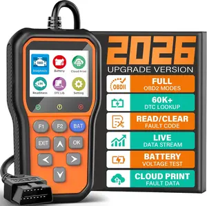 OBD2 Scanner Diagnostic Tool with Battery Tester Check Engine Code Reader Live Data DTC Lookup Freeze Frame for All OBDII Cars Since 1996 Car Diagnostic Scan Tool with Data Report Printing