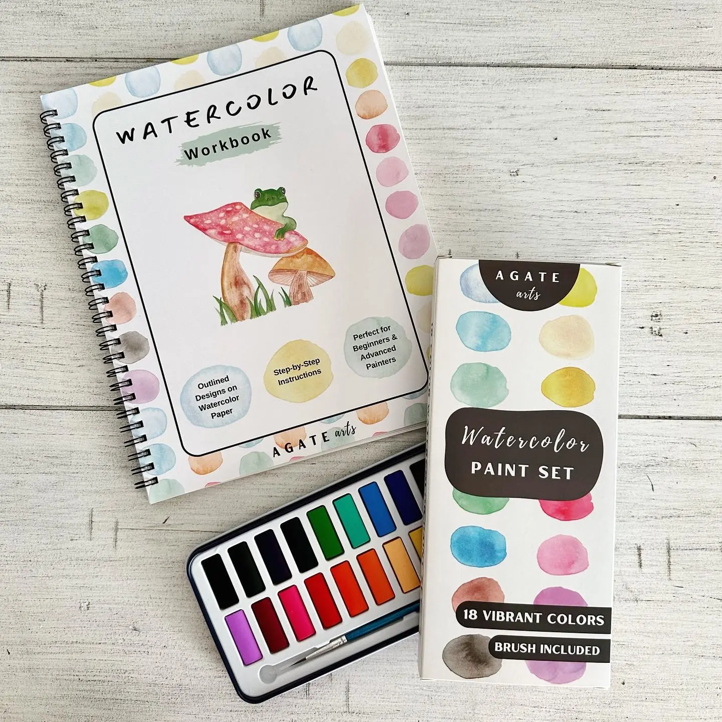 Watercolor Workbook & Paint Set