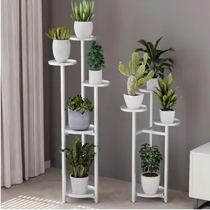 Home Plant Shelving Flower Pot Holder, Multi-Layer Plant Stands with Anti-Slip Feet, Corner Tiered Flower Plants Shelf Stand, Holder Plants Corner Display Rack for Living Room Bedroom