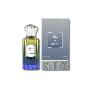 Ahmed Al Maghribi Blue Eau De Parfum 3.4FL.OZ Edp Perfume Fragrance Concentrated Perfume Oil Fragrant Turmeric Scent