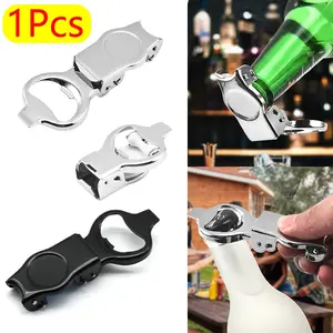 Two-In-One Soda Water Leak-Proof Sealed Bottle Opener, Foldable Bubble Beer Cap Opener, Bar Brand Airlock Preservation Plug