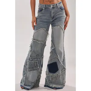 ALL OVER ME DENIM PATCHWORK JEANS