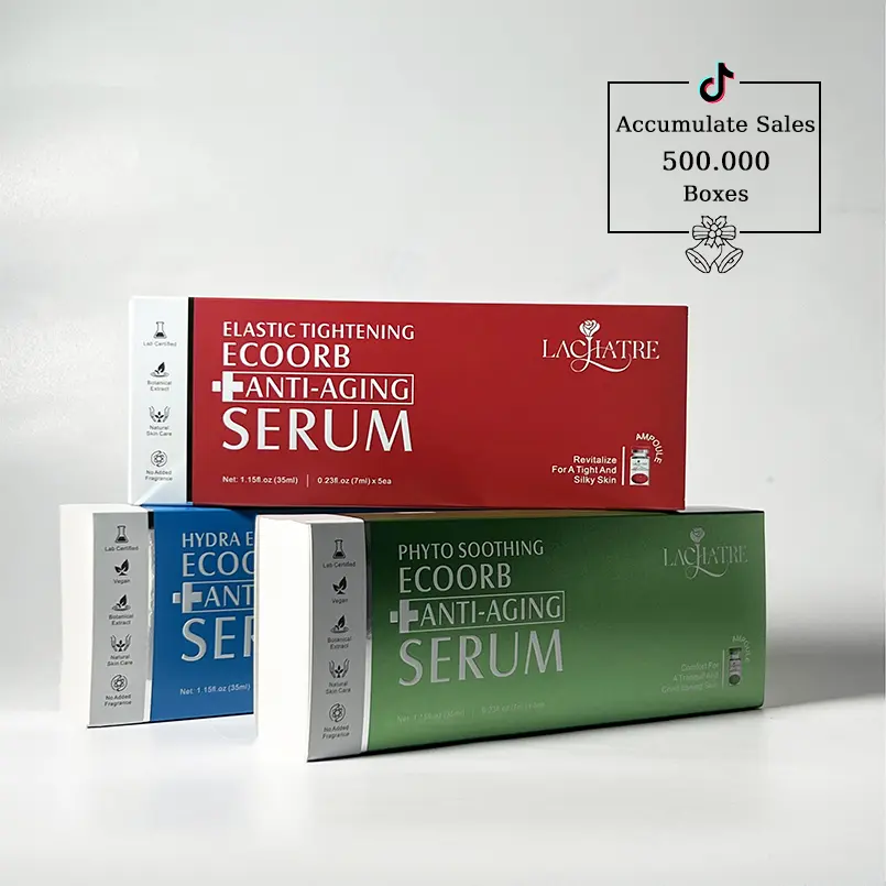 LACHATRE BEAUTY: Home Spa Refill Set with EcoOrb Anti-Aging Serum for Hydrated Vigorous Skin with Niacinamide Retinol Hydrolyzed Collagen Hyaluronic Acid Centella Asiatica Extract Facial Care Vegan Elasticity Enhancing Moisturizing Reparing Serum K-Beauty