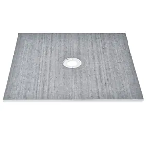 fathersdaygift VEVOR Shower Curb Kit, 72x72 Shower Pan Kit with 6.3 Central Drain, Lightweight EPS Shower Installation Kits with 2 Waterproof Cloths, Shower Pan Slope Sticks Fit for Bathroom