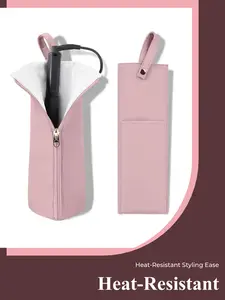 Easy-U Hot Iron Holder & Mat Heat Resistant Travel Bag for Curling Iron Flat Iron - Hair Tool Organizer for Home Travel