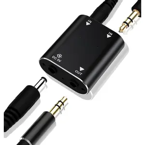 2  Stereo Audio Mixer - Metal Shell, AUX Interface Support 2 In 1 Out Mini Stereo Sound Mixer Includes 1-Meter Audio Cables - For PC, Phone, Laptop, Headphones