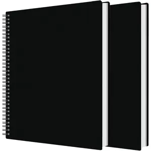 2Pcs Portfolio Binder with Plastic Sleeves 60 Pockets 120 Pages Presentation Book File Folder for Artwork Sheet Music Document Diamond Painting