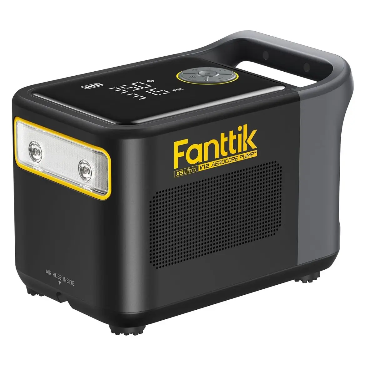 Fanttik X9 Ultra Portable Tire Inflator for Pickup Trucks , RV | | 3-in-1 Air Pump, Power Station, Flashlight | 6× Faster Inflator with Digital Gauge