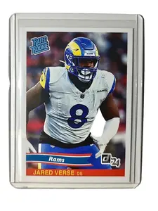 Jared Verse Rookie 2024 Panini Rated Rookie Retro NFL #34 Card LA Rams 1 of 890