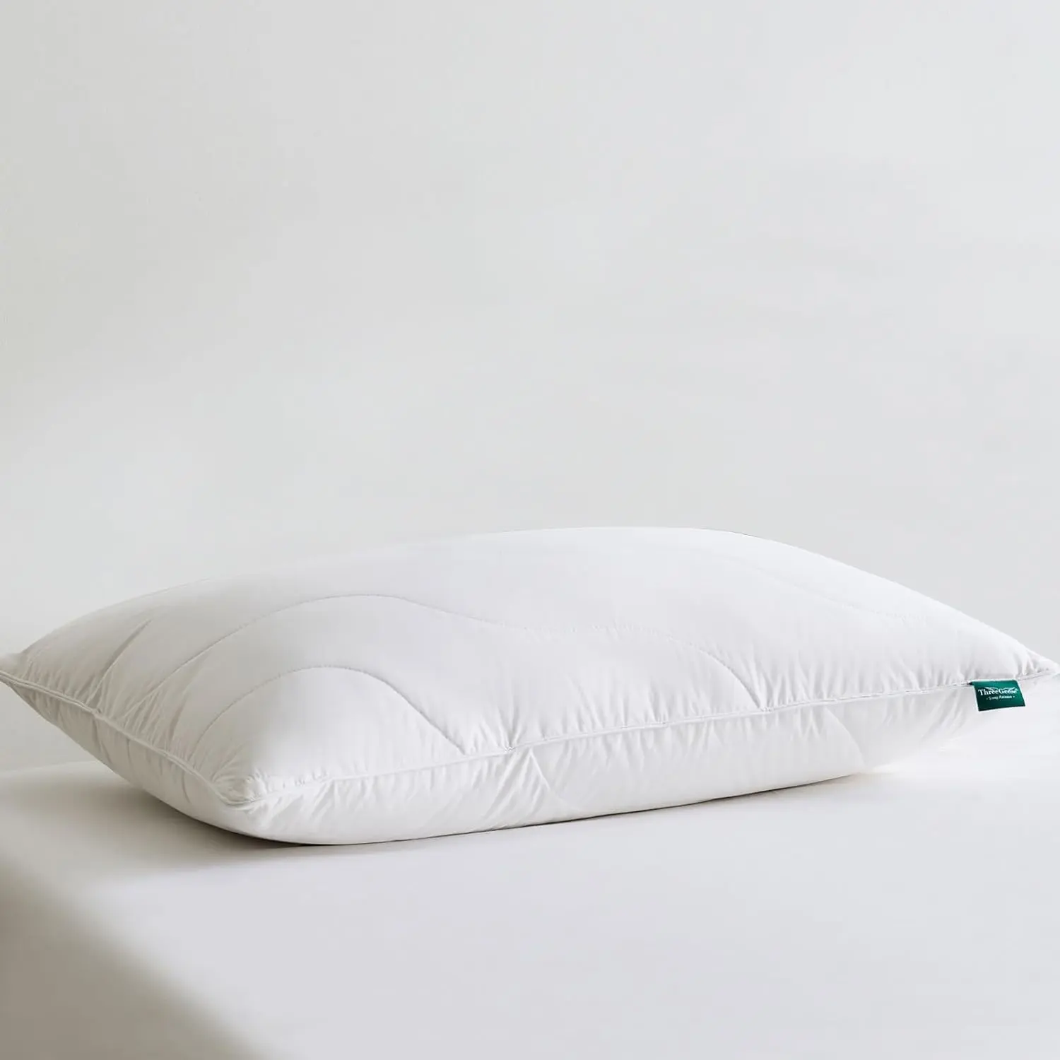 White Goose  Down Pillows Standard Size Set of 1- Cotton, Medium Firm,Soft Support