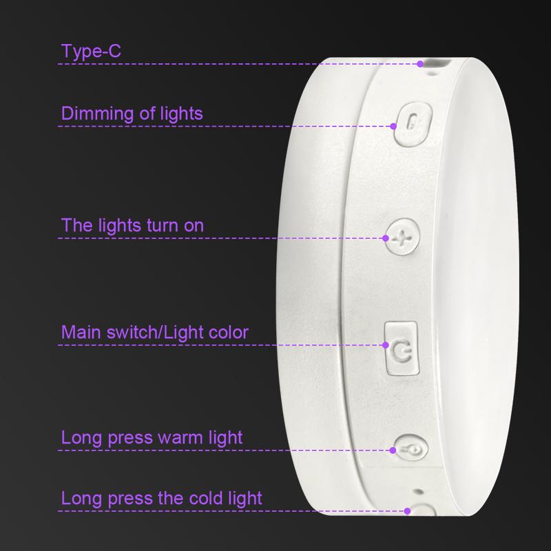 Summervibes MagSafe Magnetic Mirror Selfie Light , 360° LED Ring Light, Portable Rechargeable with Mirror & Phone Stand, 3 Light Modes, Adjustable Brightness, Compact Makeup Mirror