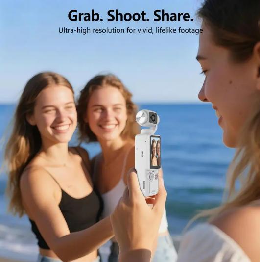 2026 New upgrade Vlogging Camera | Digital Pocket Camera with Focusing, Compact Video Recorder for Photography, Ideal Holiday