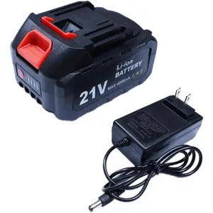 Mini  , 21v  - 4.0 Ah  with Electric Quantity Display, Include Charger Adapter, Suitable for Cordless Powe