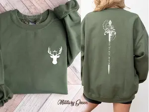 You do not yield sweatshirt, Two side Acotar shirt, throne Of Glass sweatshirt, Kingdom Of Ash, A Court of Thorns and Roses Court of Dreams Cotton Fabric