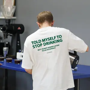 Funny Drinking Joke T-Shirt  " Told My To Stop Drinking " Graphic Tee 100% Cotton Gift For Him & Her From USA