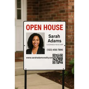 Custom 8×12 Full-Color Metal Sign – Personalized Business, Realtor, Bar, Restaurant, or Home Decor Display