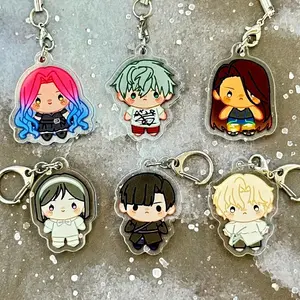 Alien Stage Keychains - Alnst Hyuna Luka Till Mizi Sua Ivan - Cute Acrylic Cartoon Keychain, Funny Meme Character Charm for Keys, Bags, Backpack, Durable Gift for Fans & Collectors