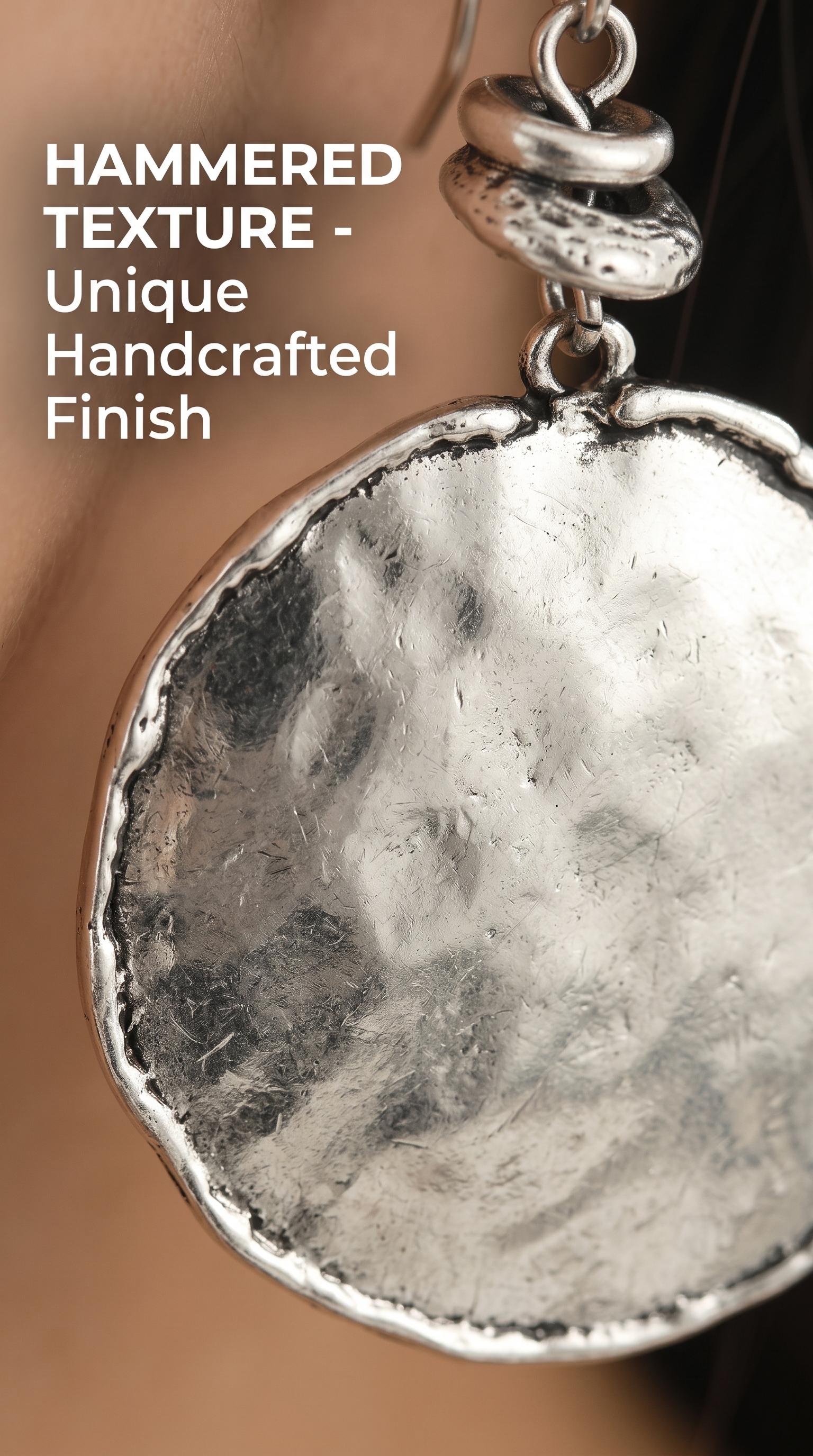 Elegant Drop Earrings - Silver Color, Round Shape, Dangle Design, Perfect for Everyday Wear