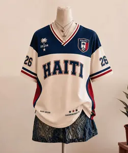 2026 Custom Haiti Jersey, Personalized Soccer Jersey, Haiti Soccer Jersey, Retro Team Shirt, Custom Name Number Jersey, Football Fan, The Big Tournament 2026 Inspired