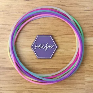 "Mythical Steed"  / Nostalgia Collection Stacks / Silicone Stacking Bracelets / Multi-Colored