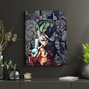 Dr. Stone Anime Poster, Senku Ishigami Canvas Art N02