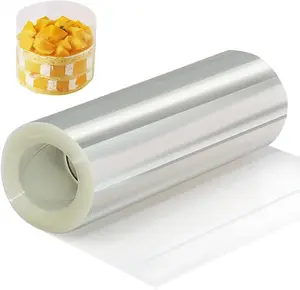 Cake Collar 6 Inch,Acetate Cake Collar Roll DIY Acetate Sheet Baking Transparent Mousse Cake Sheets Surrounding Edge Clear Cake Strips for Baking Decorate Shaker Cards Making(6x394Inch)