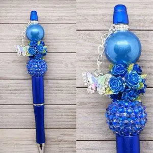 Royal Midnight Rose Beaded Pen