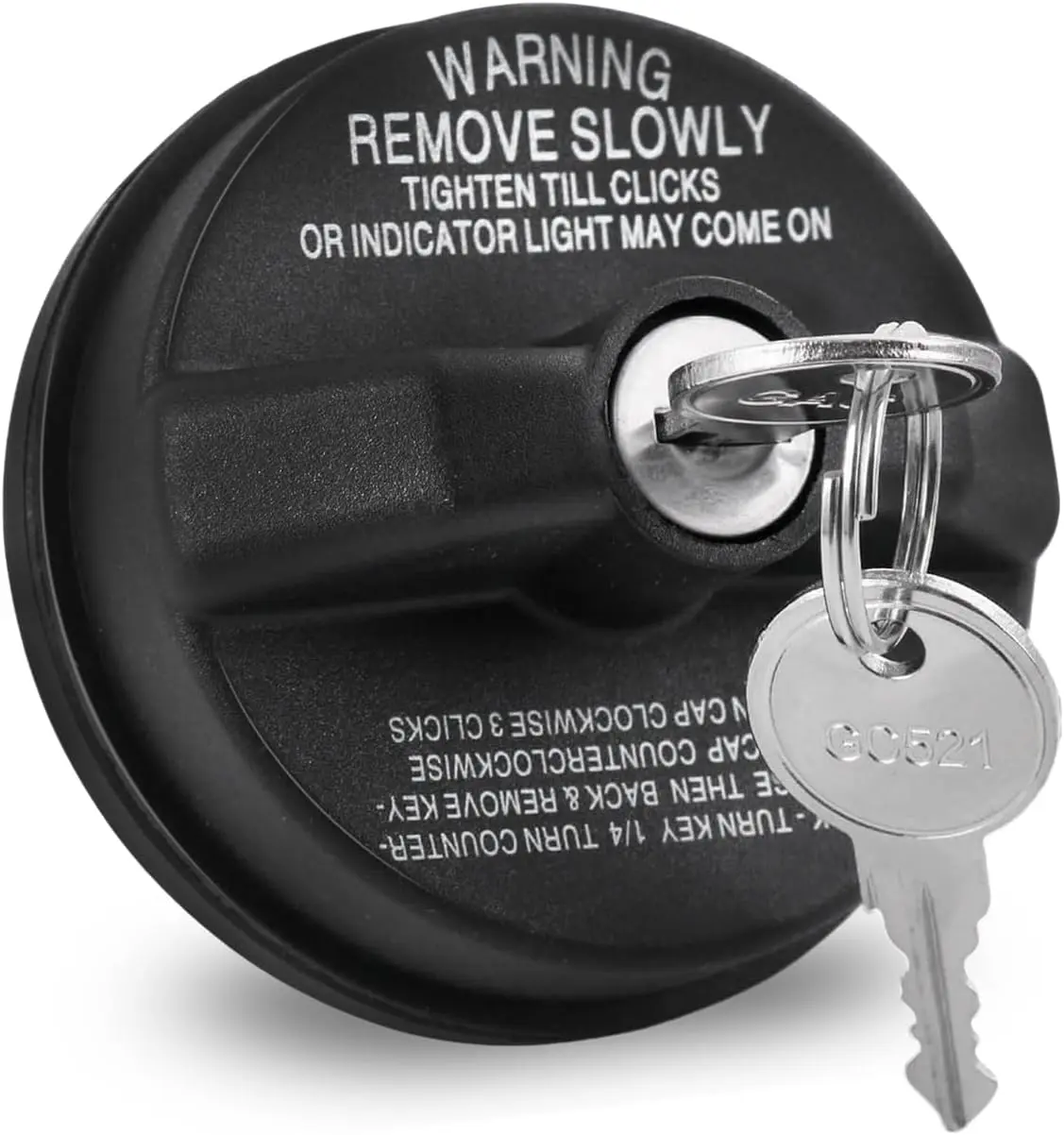 Anti-theft lockable fuel caps with key lock design for CR-V, Toyota Tundra, Infiniti, Nissan, Buick, GMC, Chevrolet,    and other sedans, SUVs, and off-road vehicles. Ensures fuel tank security. Car Accessories Truck