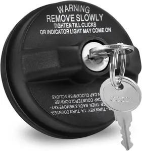 Anti-theft lockable fuel caps with key lock design for CR-V, Toyota Tundra, Infiniti, Nissan, Buick, GMC, Chevrolet,    and other sedans, SUVs, and off-road vehicles. Ensures fuel tank security. Car Accessories Truck
