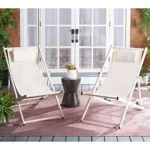 Camlin Outdoor Sling Chairs, Set of 2 by Safavieh