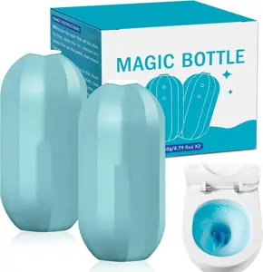 Krazy Klean Pro Toilet Cleaner, Household Cleaning Solution, Natural Long Lasting Toilet Cleaner for Hard Water Stains & Rings, Chemical Free Bathroom Cleaning Product, Drop In Tank System, 2Count bowl Tablets Deep Machine Washing refill gel