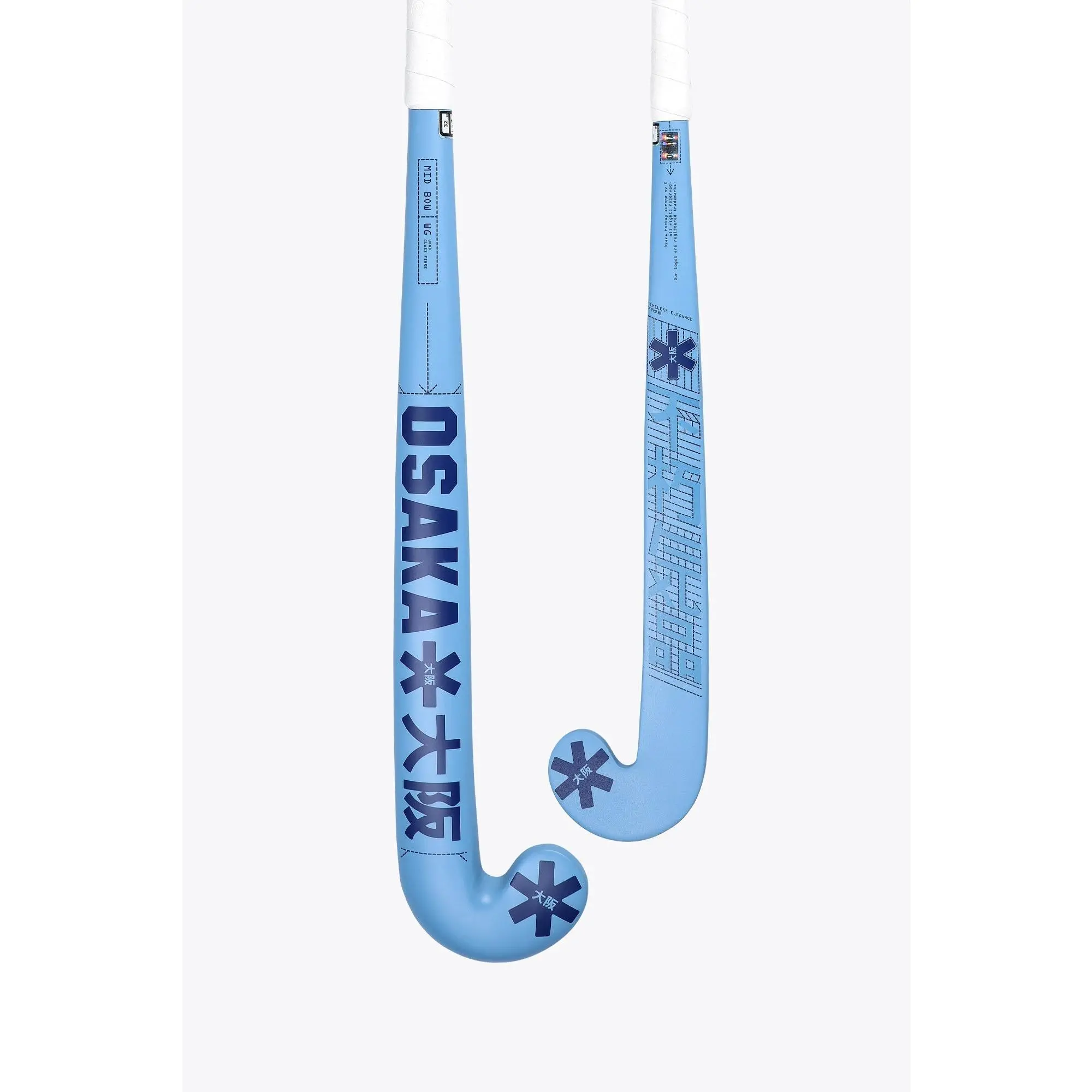 Osaka Field Hockey Stick Mid Bow WG | Silver Lake Blue