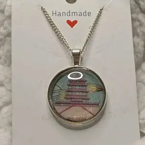 Handmade Temple Necklace - Handcrafted Design with Unique Pendant