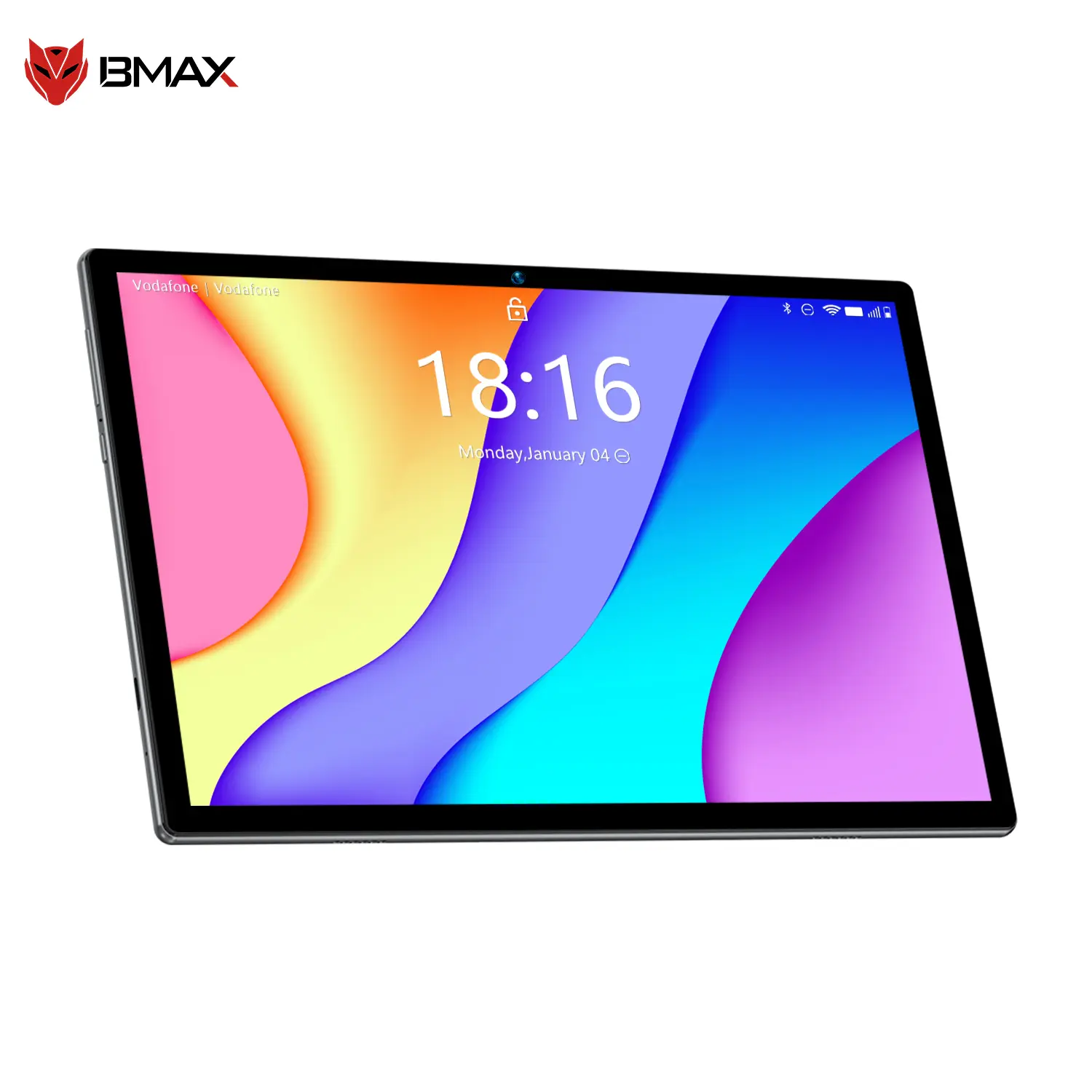 2026 BMAX-I9 Plus Wi-Fi Tablet, Space Gray, 10.1-inch Display, Android 15/GMS, Bluetooth 5.4, with Keyboard, Case, Mouse, USB-C Adapter, Dual Cameras for Streaming Entertainment