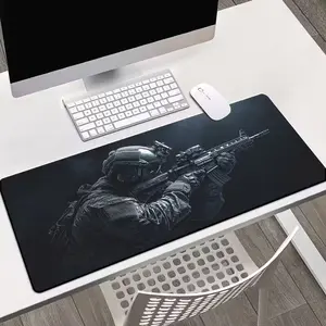 Elite Troop Marksman Desk Mat Tactical Black Ops Warrior Mouse Pad Service Duty Honor Valor Pride Legacy