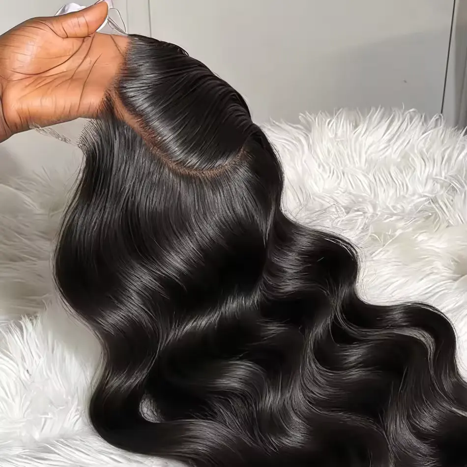 MYLOCKME Hair Glueless Wigs Human Hair Pre Plucked Pre Cut Easy To Wear Body Wave 6x4 5x5 Lace Closure Wigs  Upgraded No Glue Wig For Black Women