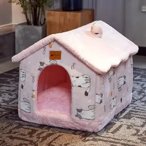 Plush Winter Dog and Cat Bed
