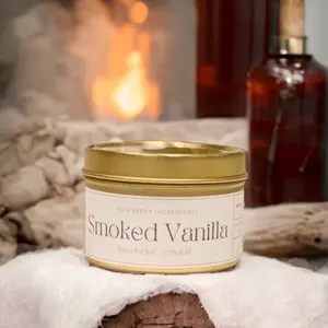 Smoked Vanilla Travel Tin Candle - 4oz