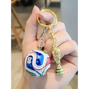 2026 World Cup Soccer Keychain - USA, Canada, Mexico Edition, Fan Souvenir Gift in Premium Box