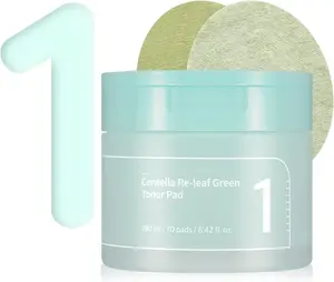 [Numbuzin] No.1 Centella Re-leaf Green Toner Pad 190ml (70 pads), Pure-Full Calming Herb Toner Pad, Acne-Prone Skin, Centella Asiatica, Deep Calming