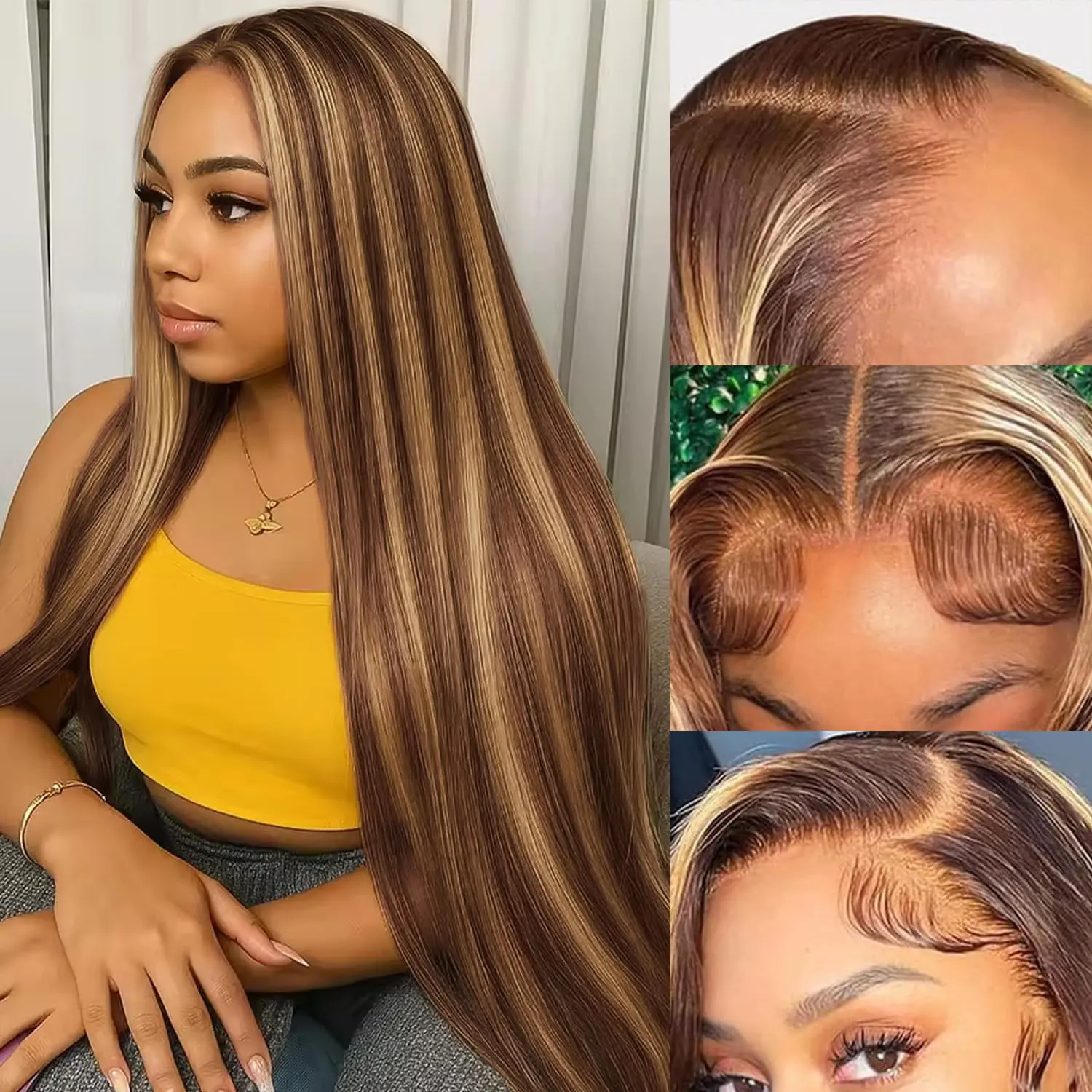 13x6 Lace Front Wig Human Hair 180 Density HD Lace Frontal 