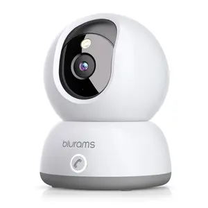 【A31C】blurams Indoor Security Camera 2K, Safety monitoring dog/baby monitor/elderly person Security Camera with One-Touch Call, Color Night Vision, Motion Tracking, Cloud & SD Card Storage (2.4GHz Wi-Fi)