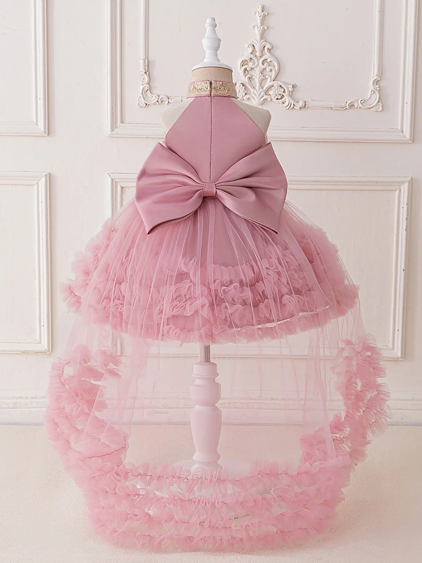 pink dress christening Smocked Church Christ Bishop Girls 4 French Connection Women's Linen aged-60-90d Complete with a matching Colour:Dark Green