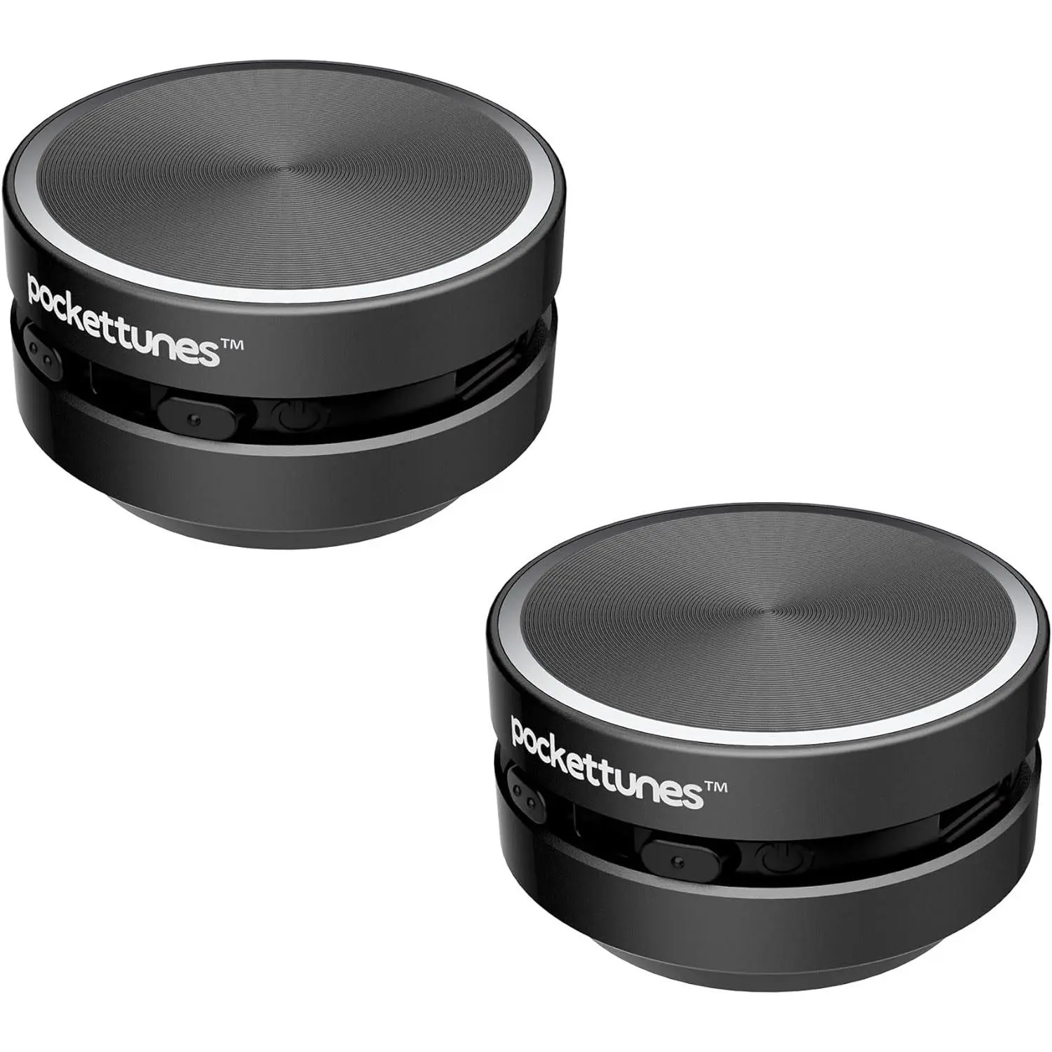 Bluetooth Speaker, Bone Conduction Portable Wireless Speaker with Louder Volume, Crystal Clear Sound, Rich Bass, Mini Music Player for Home, Outdoor, Party (Black)
