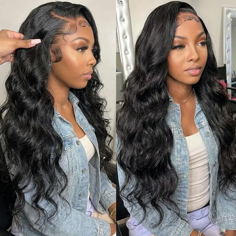Bling Hair 13x6 Body Wave Lace Front Wigs Human Hair Pre plucked With Baby Hair 180 Density Human Hair Wigs For Women HD Lace Frontal Wig sohochic